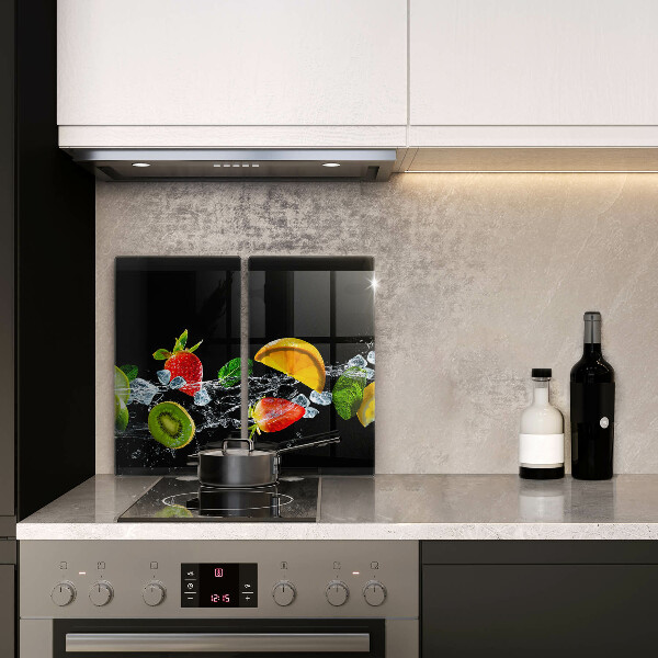 Főzőlap védő üveglap Gyümölcsök vízben