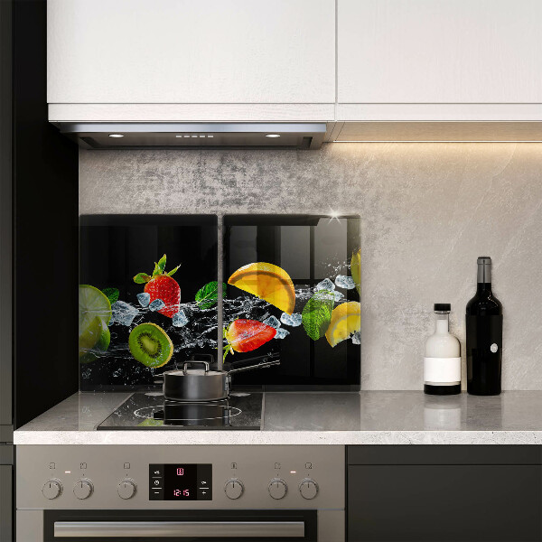 Főzőlap védő üveglap Gyümölcsök vízben