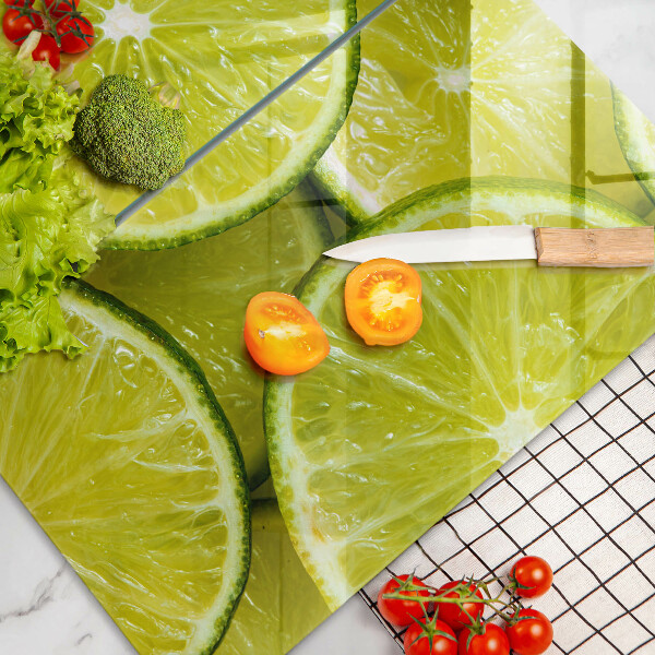 Főzőlap védő üveglap Lime szeletek