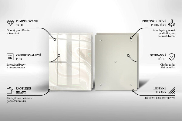 Főzőlap védő üveglap Krémes textúra