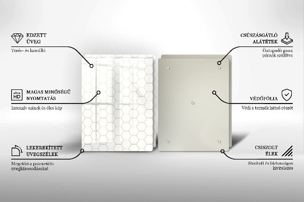 Főzőlap védő üveglap Absztrakt minták