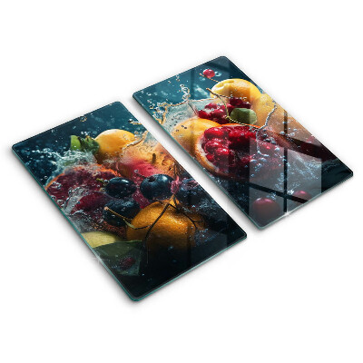 Főzőlap védő üveglap Gyümölcsök vízben