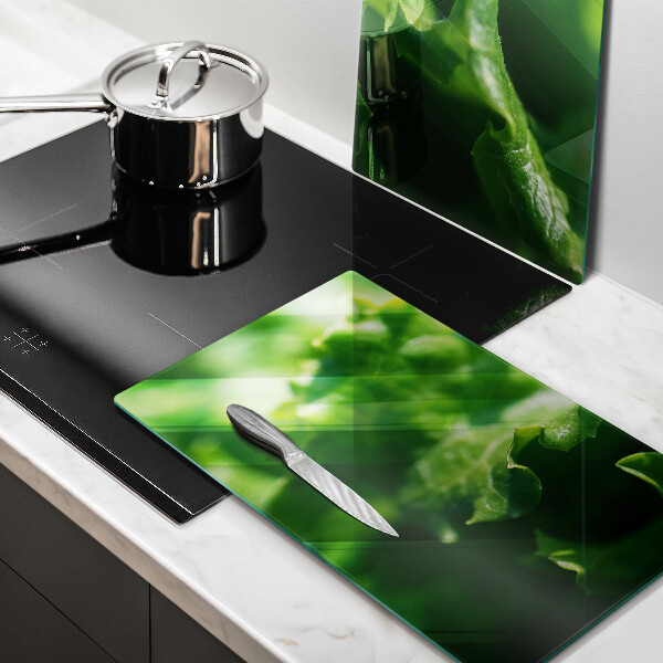 Főzőlap védő üveglap Saláta levelek