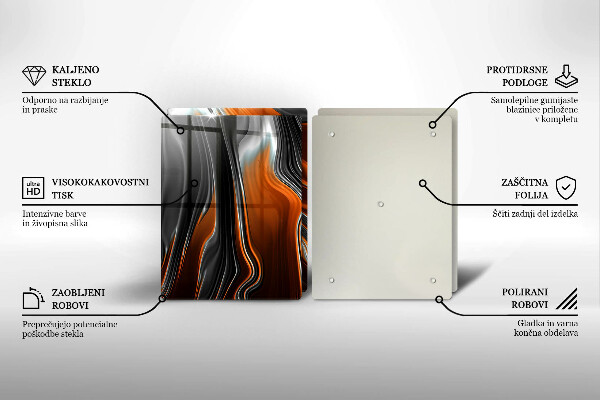 Főzőlap védő üveglap Absztrakt minta