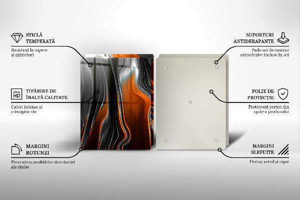 Főzőlap védő üveglap Absztrakt minta