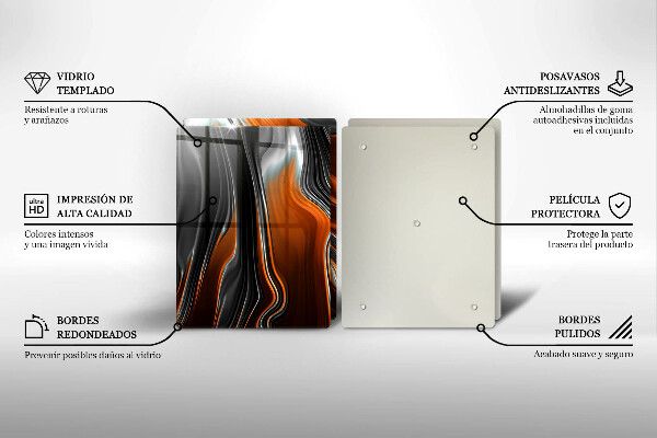 Főzőlap védő üveglap Absztrakt minta