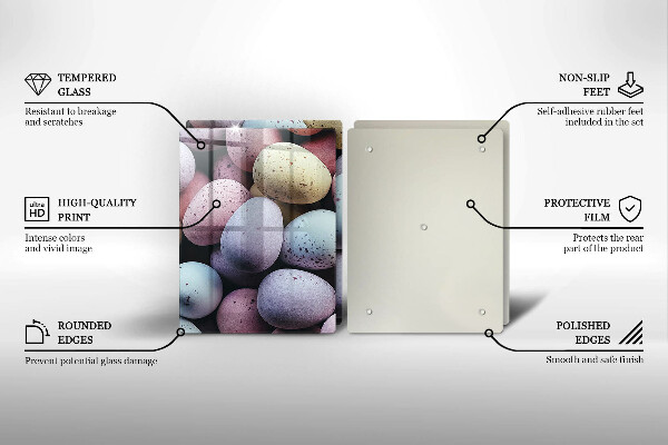 Főzőlap védő üveglap húsvéti tojás