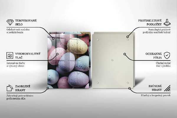 Főzőlap védő üveglap húsvéti tojás