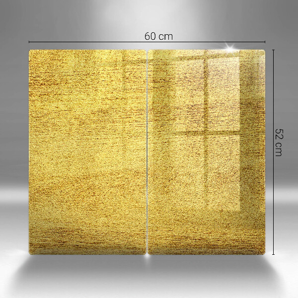 Főzőlap védő üveglap Sárga absztrakció