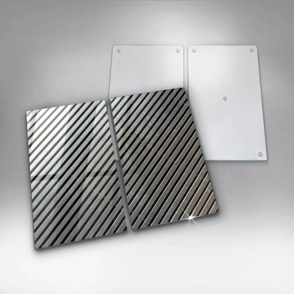 Főzőlap védő üveglap Fém vonalak