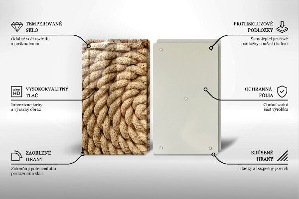 Főzőlap védő üveglap Feltekercselt kötél