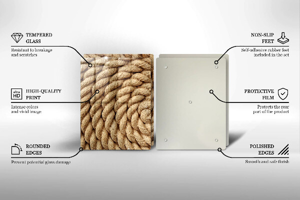 Főzőlap védő üveglap Feltekercselt kötél