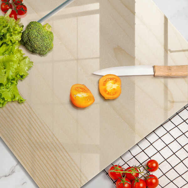 Főzőlap védő üveglap Fa deszka