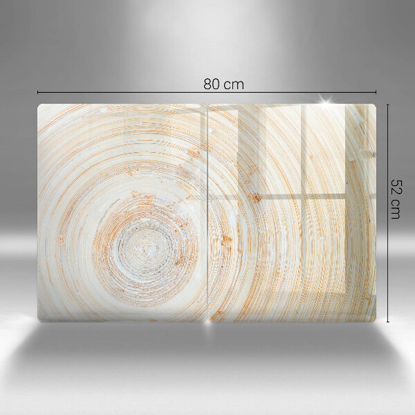 Főzőlap védő üveglap Fa textúra