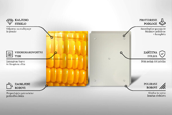 Főzőlap védő üveglap Kukoricaszemek