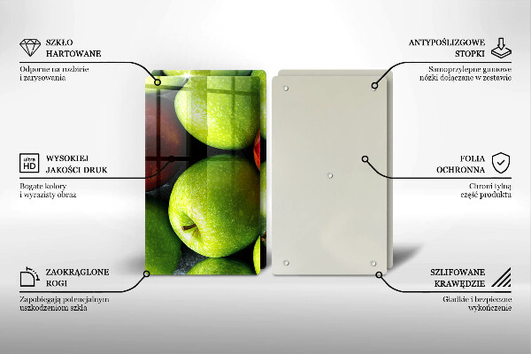 Főzőlap védő üveglap Lédús alma