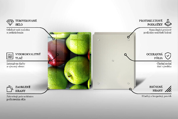 Főzőlap védő üveglap Lédús alma