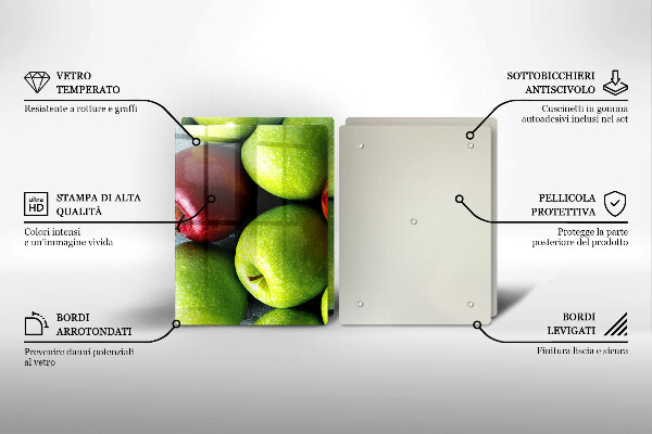 Főzőlap védő üveglap Lédús alma