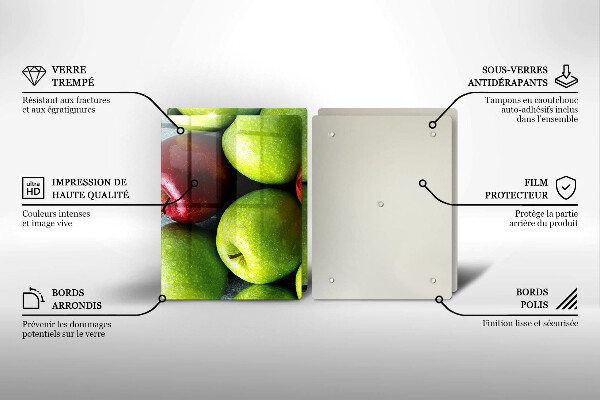 Főzőlap védő üveglap Lédús alma