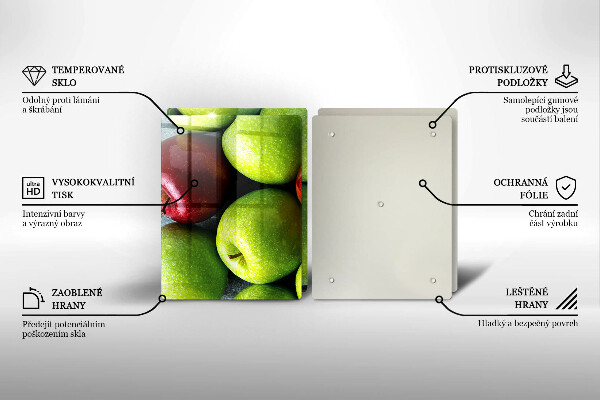 Főzőlap védő üveglap Lédús alma