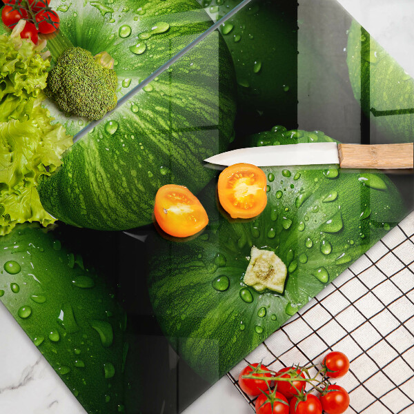 Főzőlap védő üveglap Zöld sütőtök