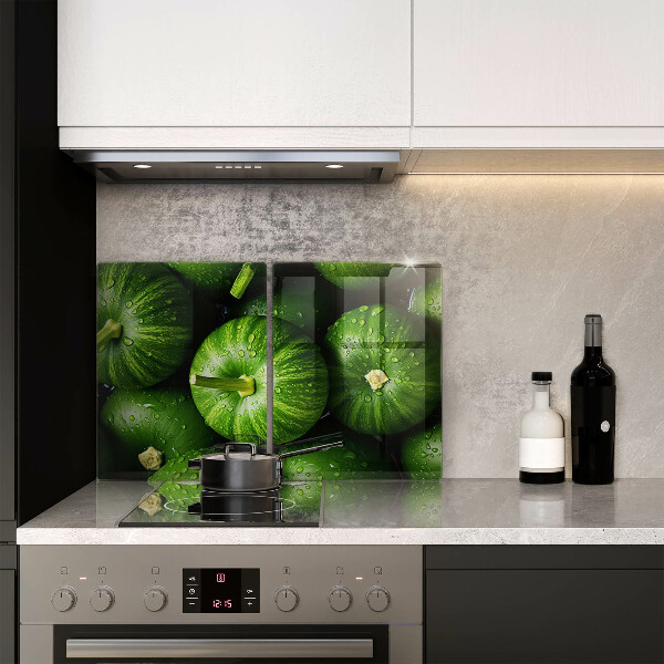 Főzőlap védő üveglap Zöld sütőtök