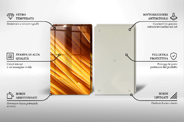 Főzőlap védő üveglap Spagetti tészta