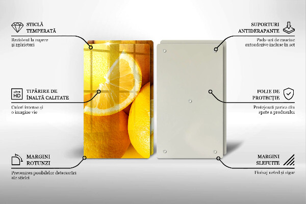 Főzőlap védő üveglap Lédús citromok