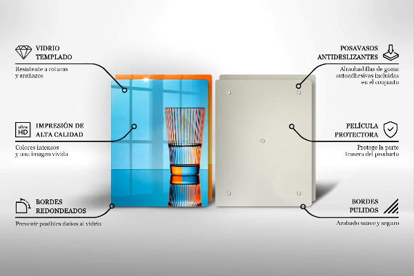Főzőlap védő üveglap Két pohár vizet