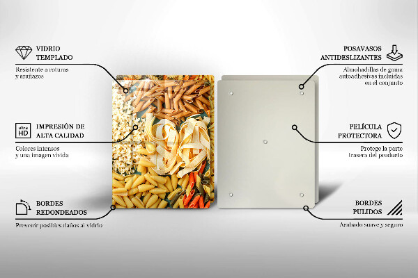 Főzőlap védő üveglap Különböző típusú tészták
