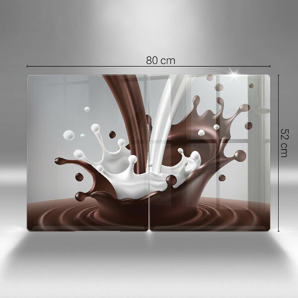Főzőlap védő üveglap Tej és csokoládé