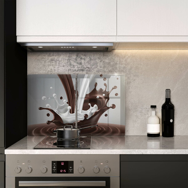 Főzőlap védő üveglap Tej és csokoládé