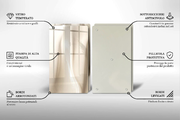 Főzőlap védő üveglap Krémes fagylalt