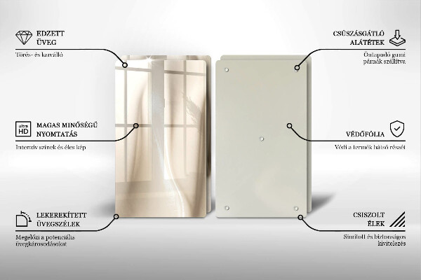 Főzőlap védő üveglap Krémes fagylalt