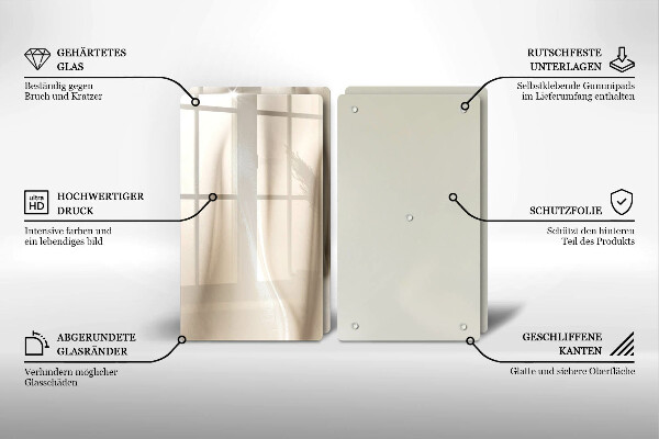 Főzőlap védő üveglap Krémes fagylalt