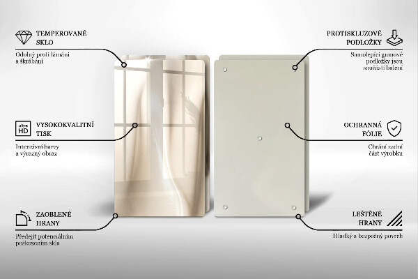 Főzőlap védő üveglap Krémes fagylalt