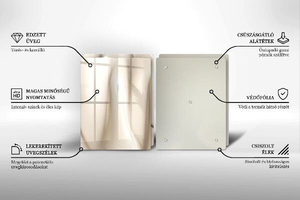 Főzőlap védő üveglap Krémes fagylalt