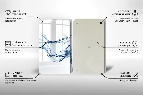 Főzőlap védő üveglap Kristályvíz