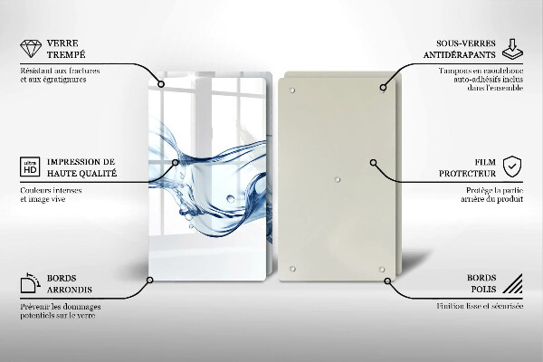 Főzőlap védő üveglap Kristályvíz