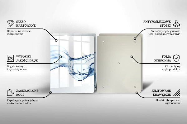 Főzőlap védő üveglap Kristályvíz