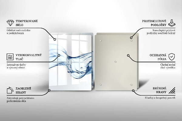 Főzőlap védő üveglap Kristályvíz