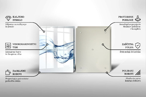 Főzőlap védő üveglap Kristályvíz