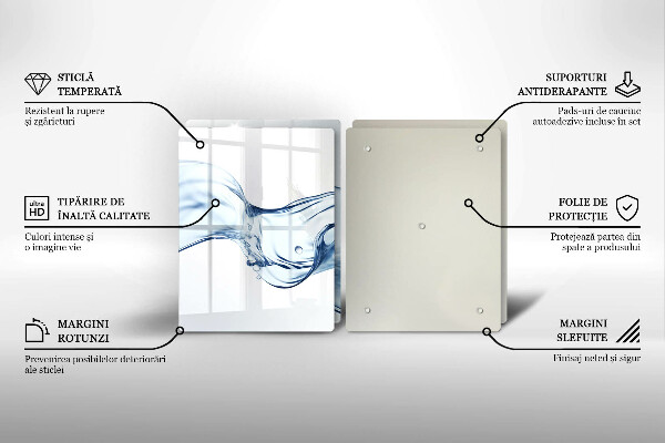 Főzőlap védő üveglap Kristályvíz