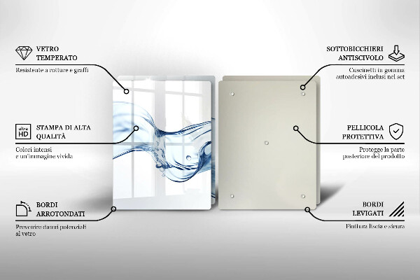 Főzőlap védő üveglap Kristályvíz