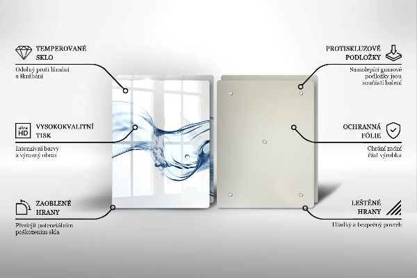 Főzőlap védő üveglap Kristályvíz