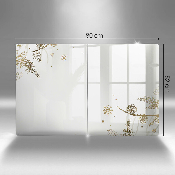 Főzőlap védő üveglap Téli díszek