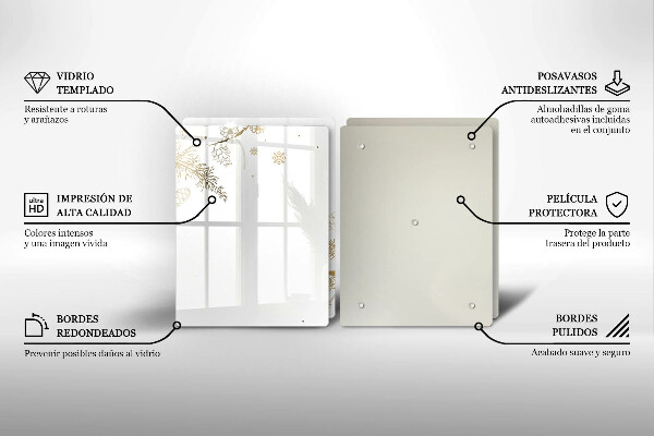 Főzőlap védő üveglap Téli díszek