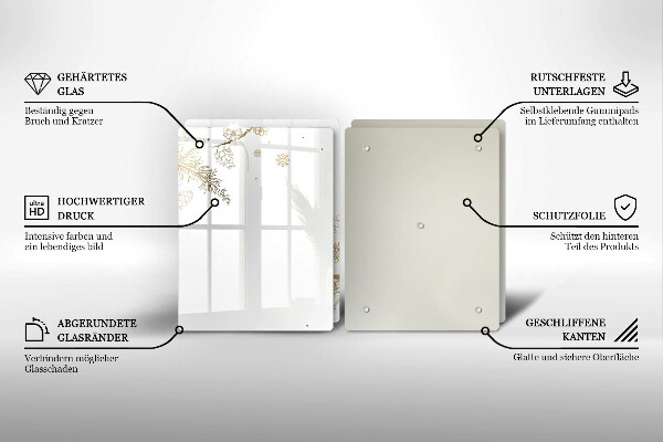 Főzőlap védő üveglap Téli díszek