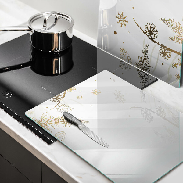 Főzőlap védő üveglap Téli díszek