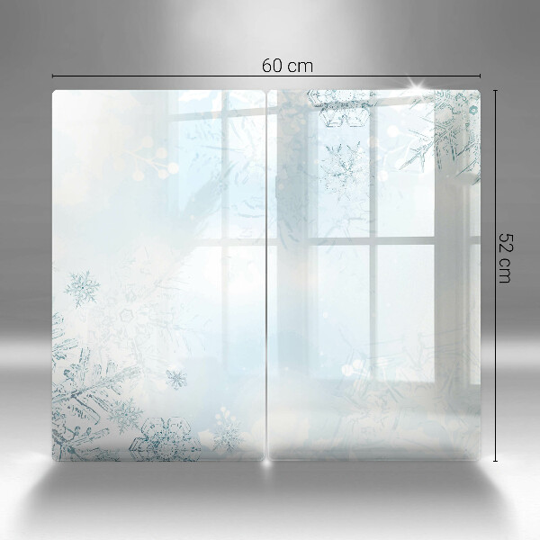 Főzőlap védő üveglap Hópehely